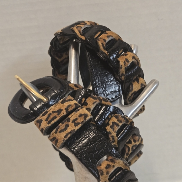 VINTAGE Animal Print Belt - Picture 3 of 11